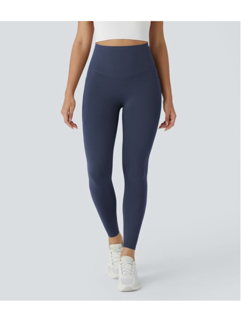 Halara UltraSculpt™ High Waisted Butt Lifting Tummy Control 7/8 Leggings Navy S